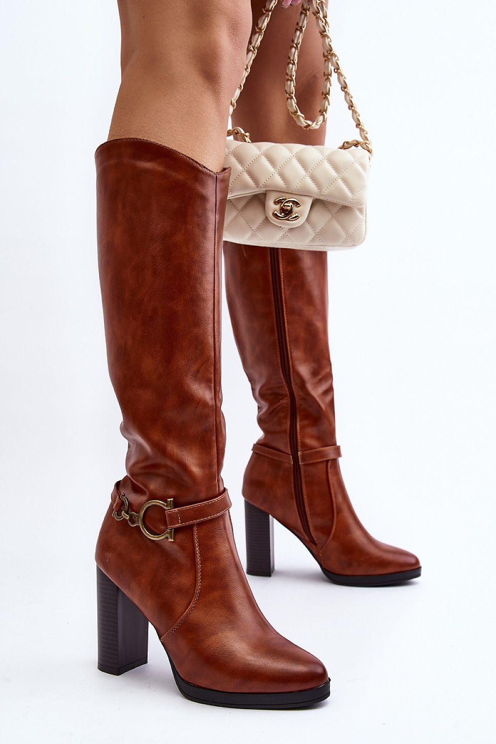 Step in style heeled boots