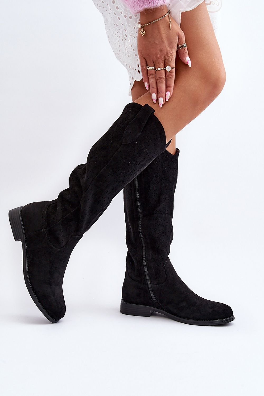 Step in style openwork boots