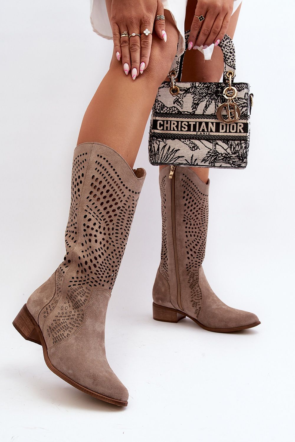 Step in style openwork boots