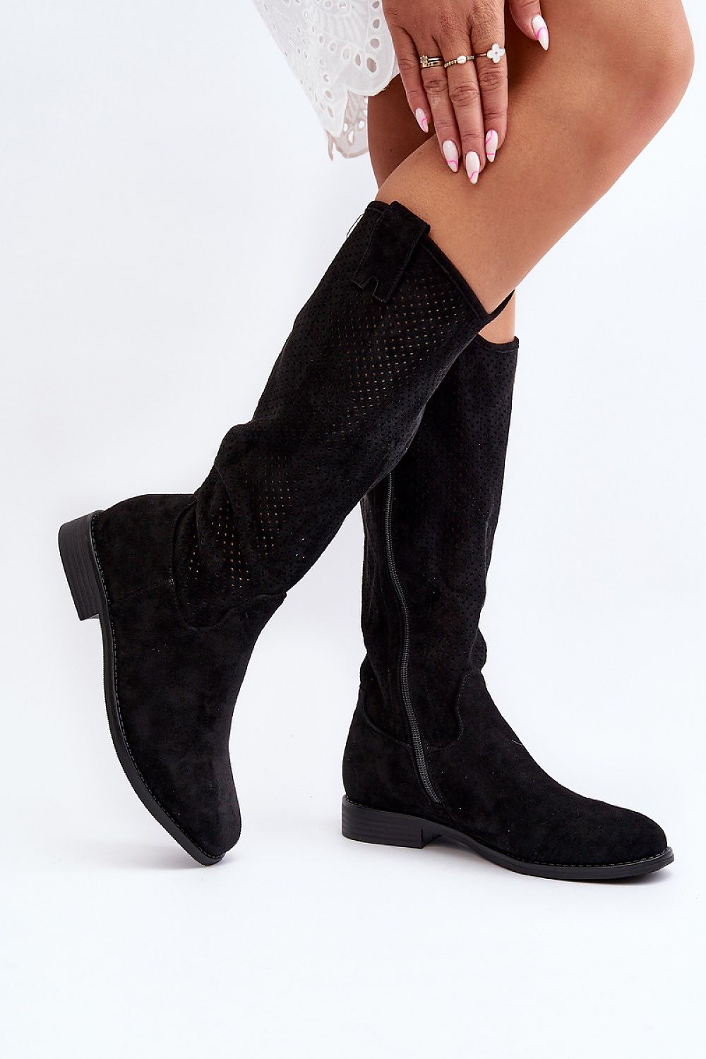 Step in style openwork boots