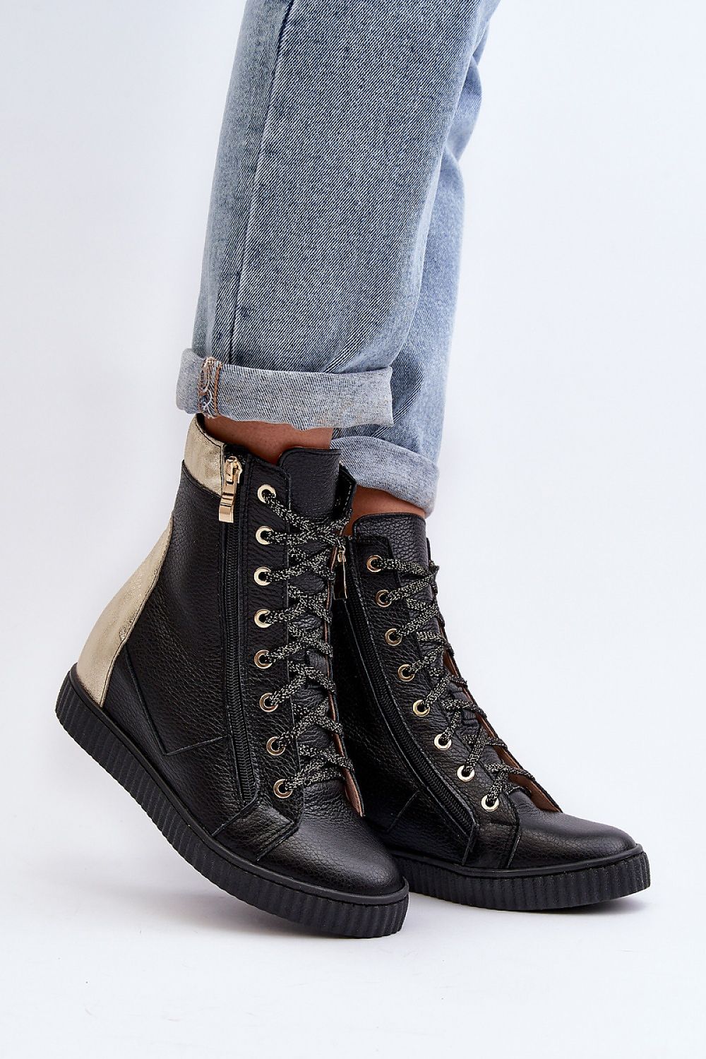 Step in style buskin sneakers
