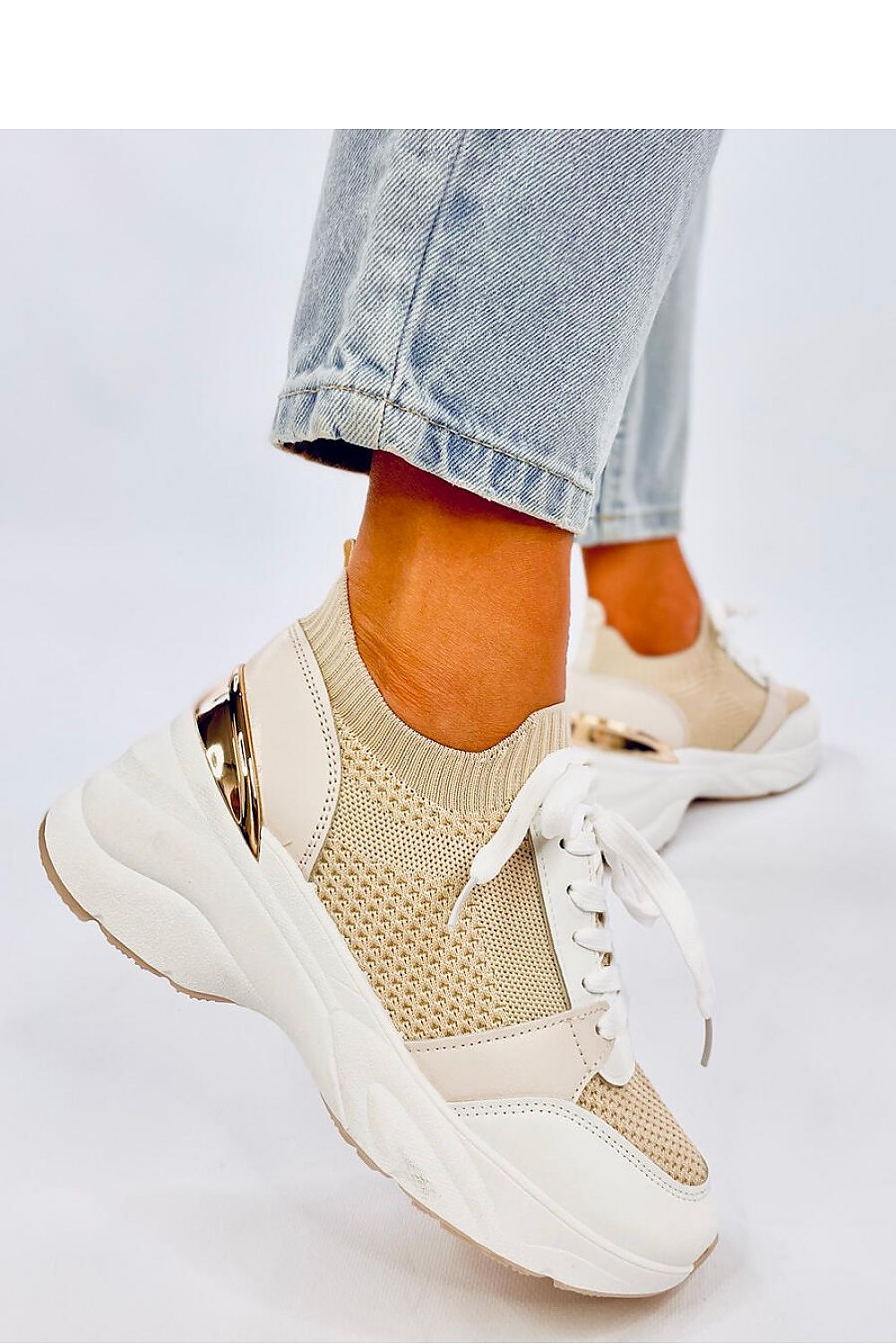 Sneakers with buskins model 192612 Inello