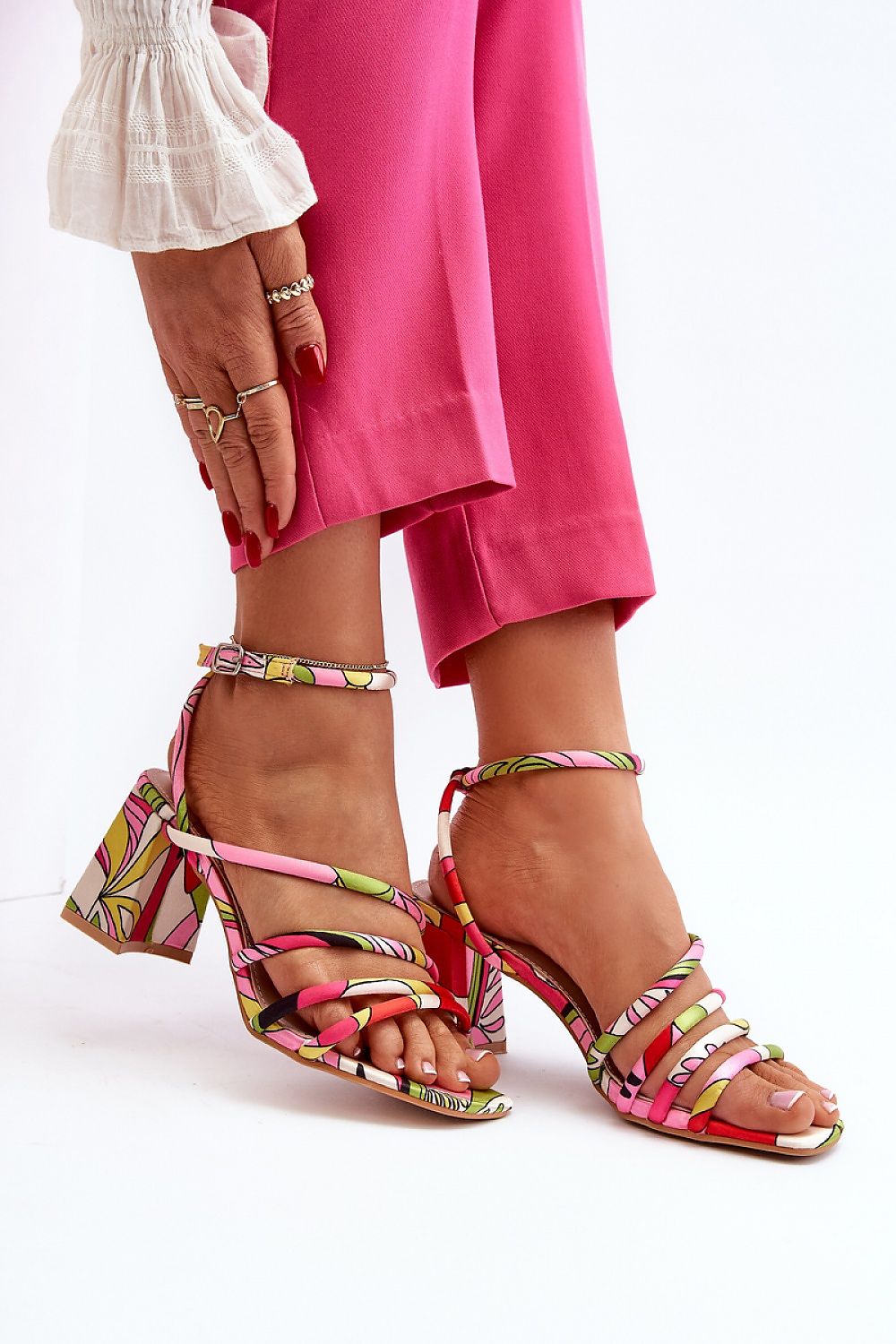 Step in style heeled sandals