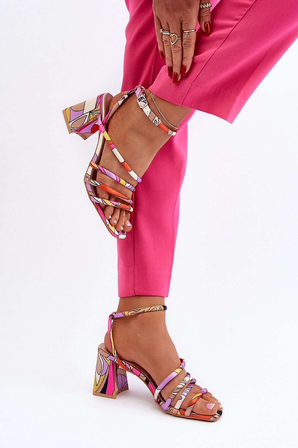 Step in style heeled sandals