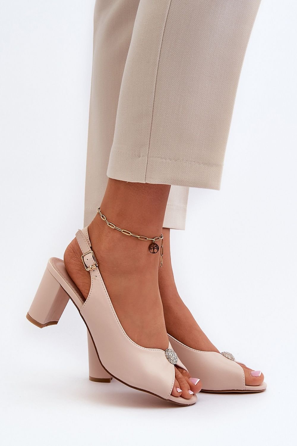 Step in style heeled sandals