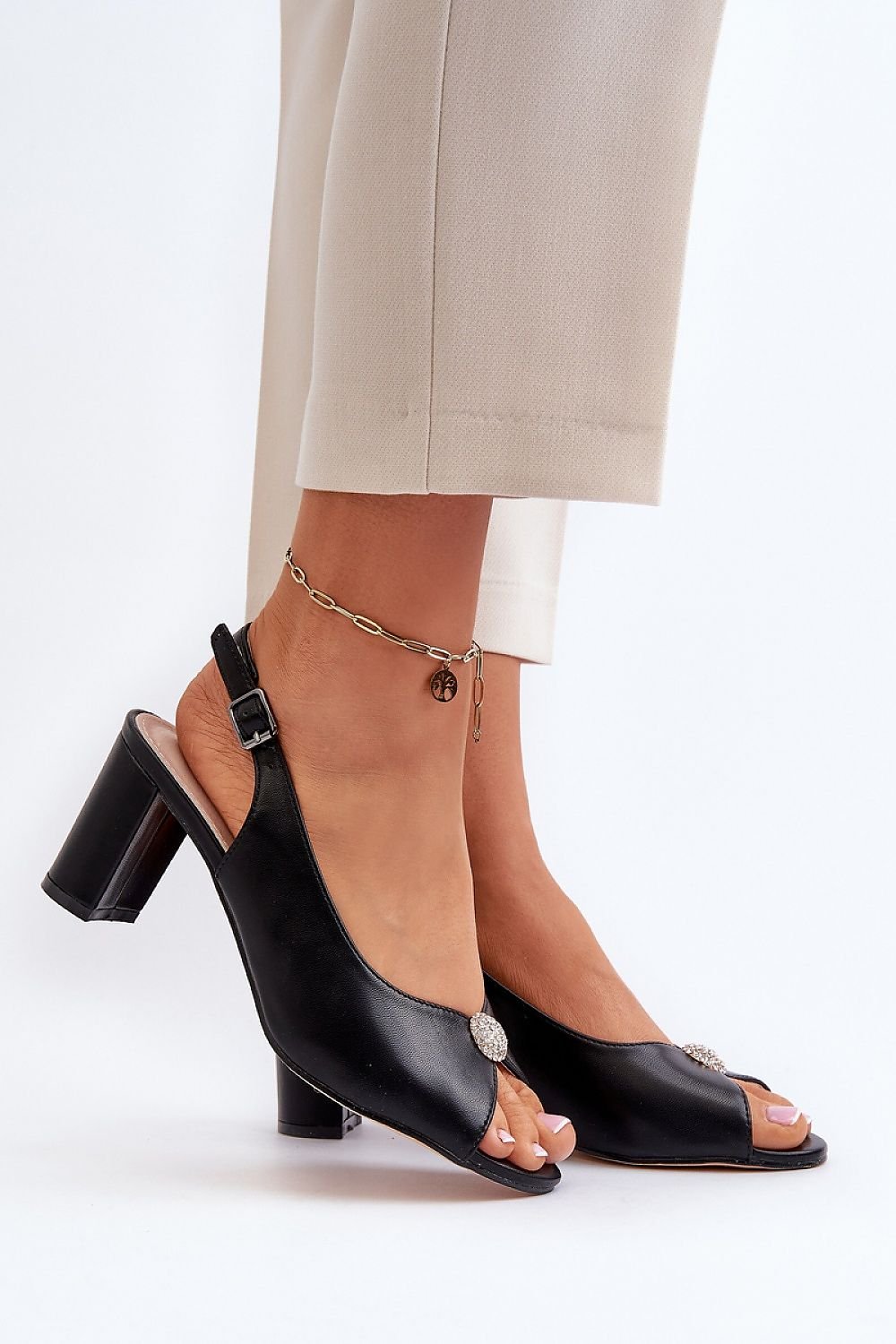 Step in style heeled sandals