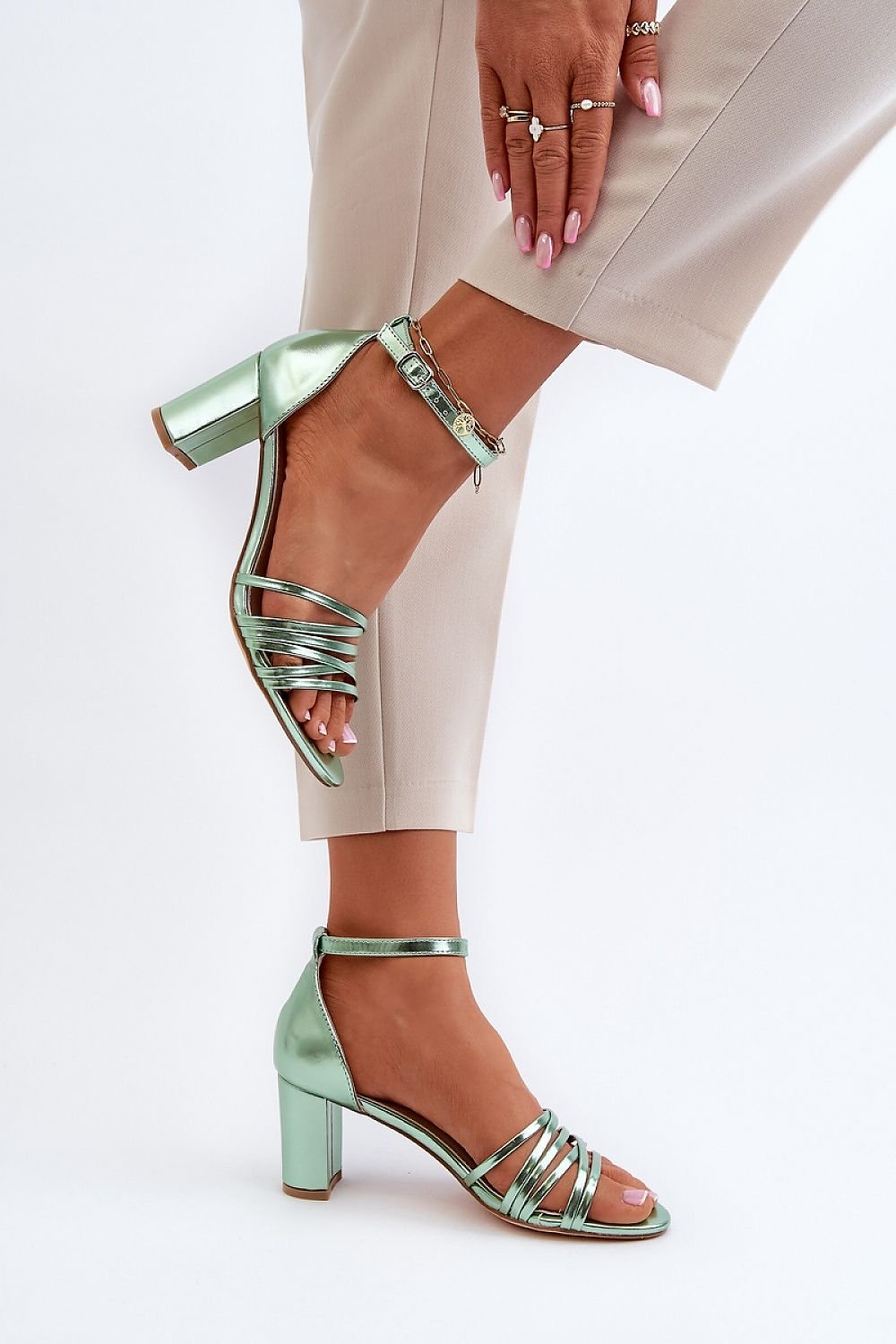 Step in style heeled sandals
