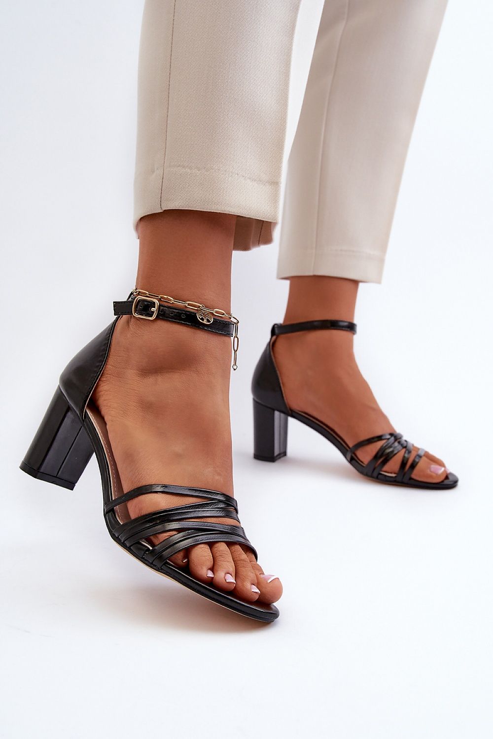 Step in style heeled sandals