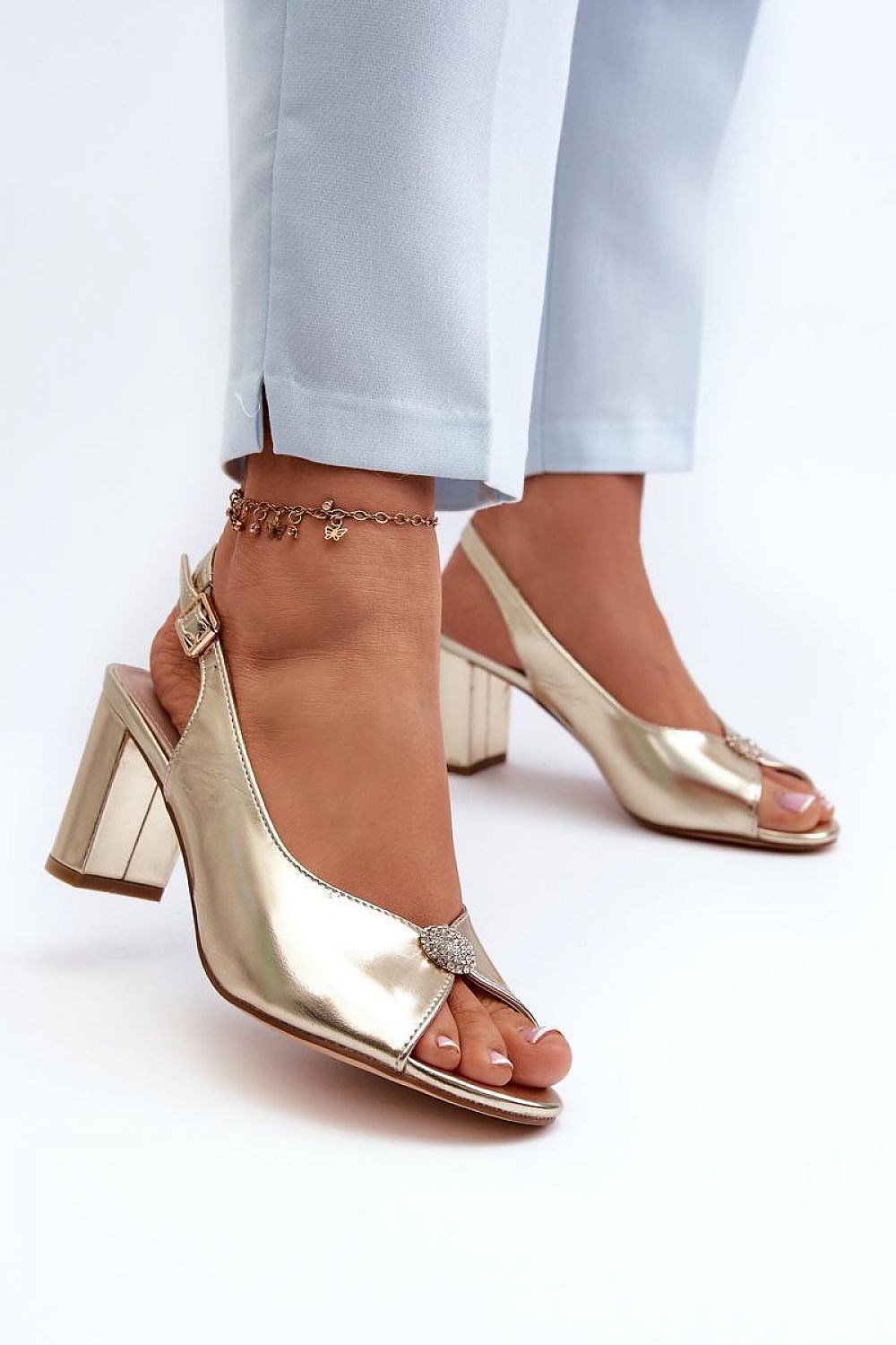 Step in style heeled sandals