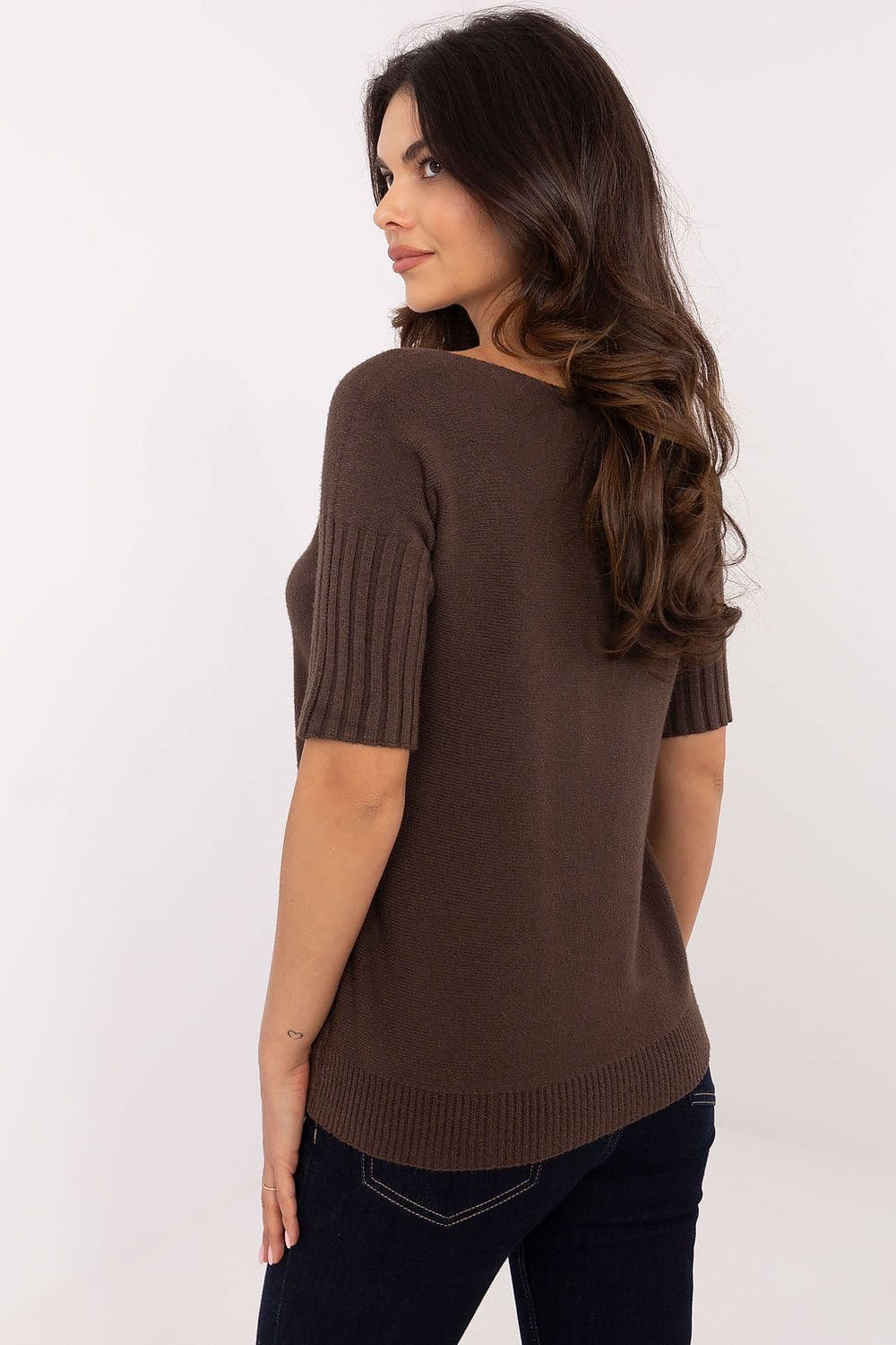 Short-sleeved sweater model 203808 Italy Moda