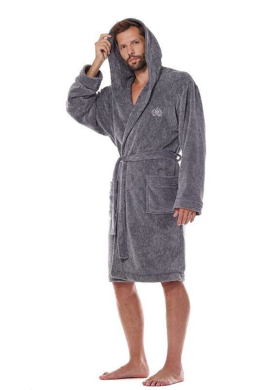 Men's bathrobe model 206074 L&L collection