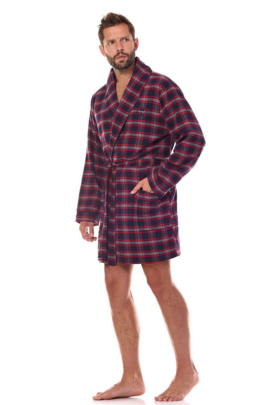 Men's bathrobe model 206075 L&L collection