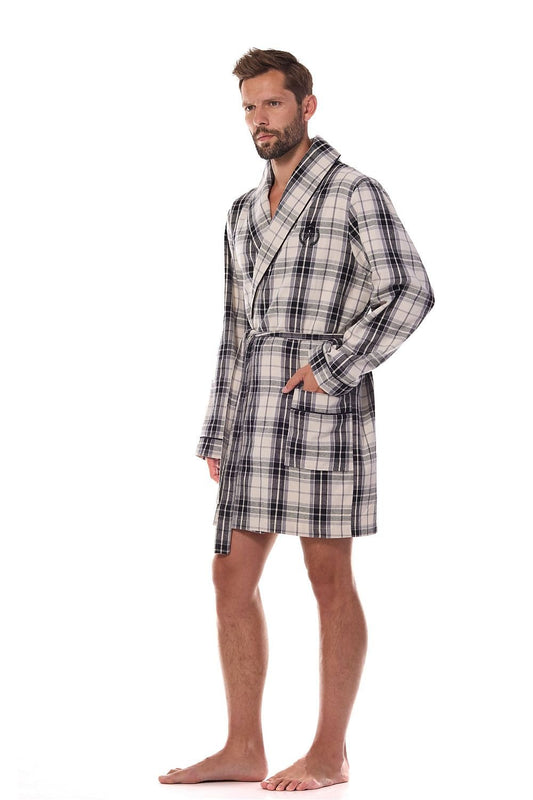 Men's bathrobe model 206076 L&L collection