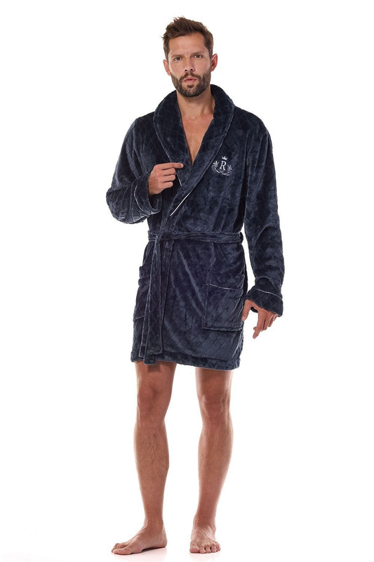 Men's bathrobe model 206077 L&L collection