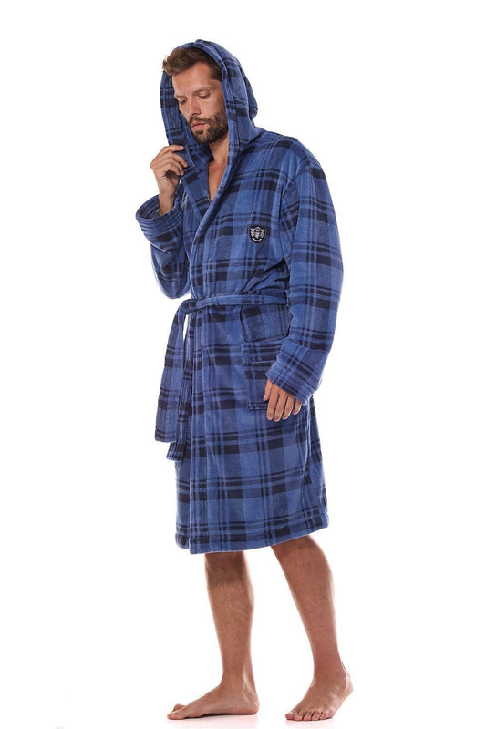 Men's bathrobe model 206078 L&L collection