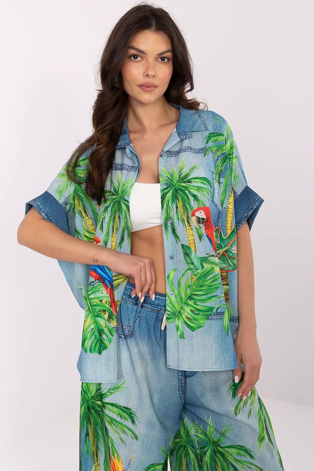 Chemise manche courte model 210034 Italy Moda