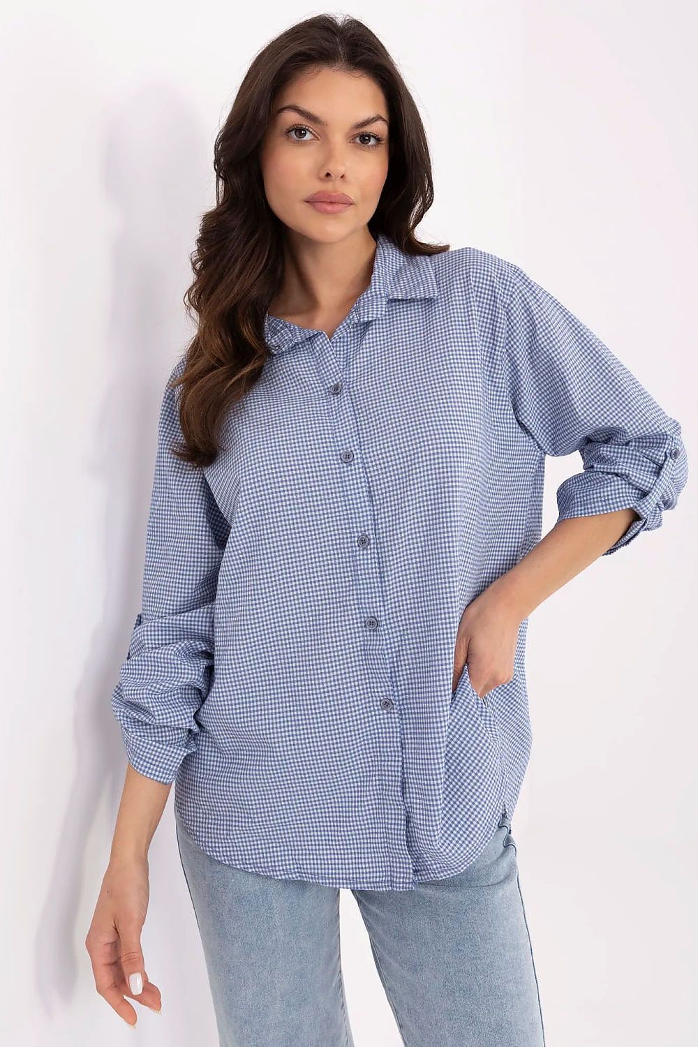 Chemise manche longue model 211443 Italy Moda