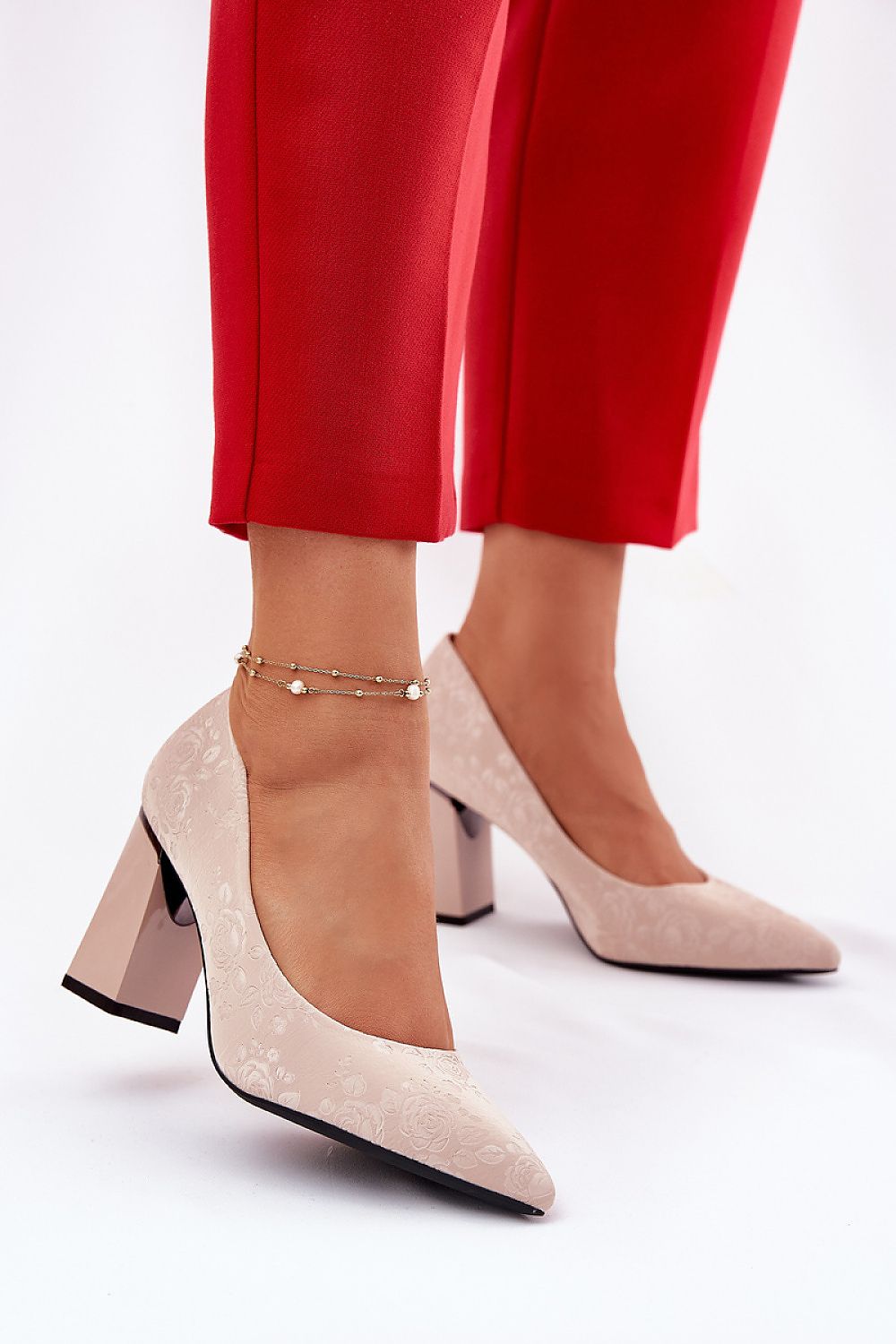 Escarpins talon large model 212335 Step in style