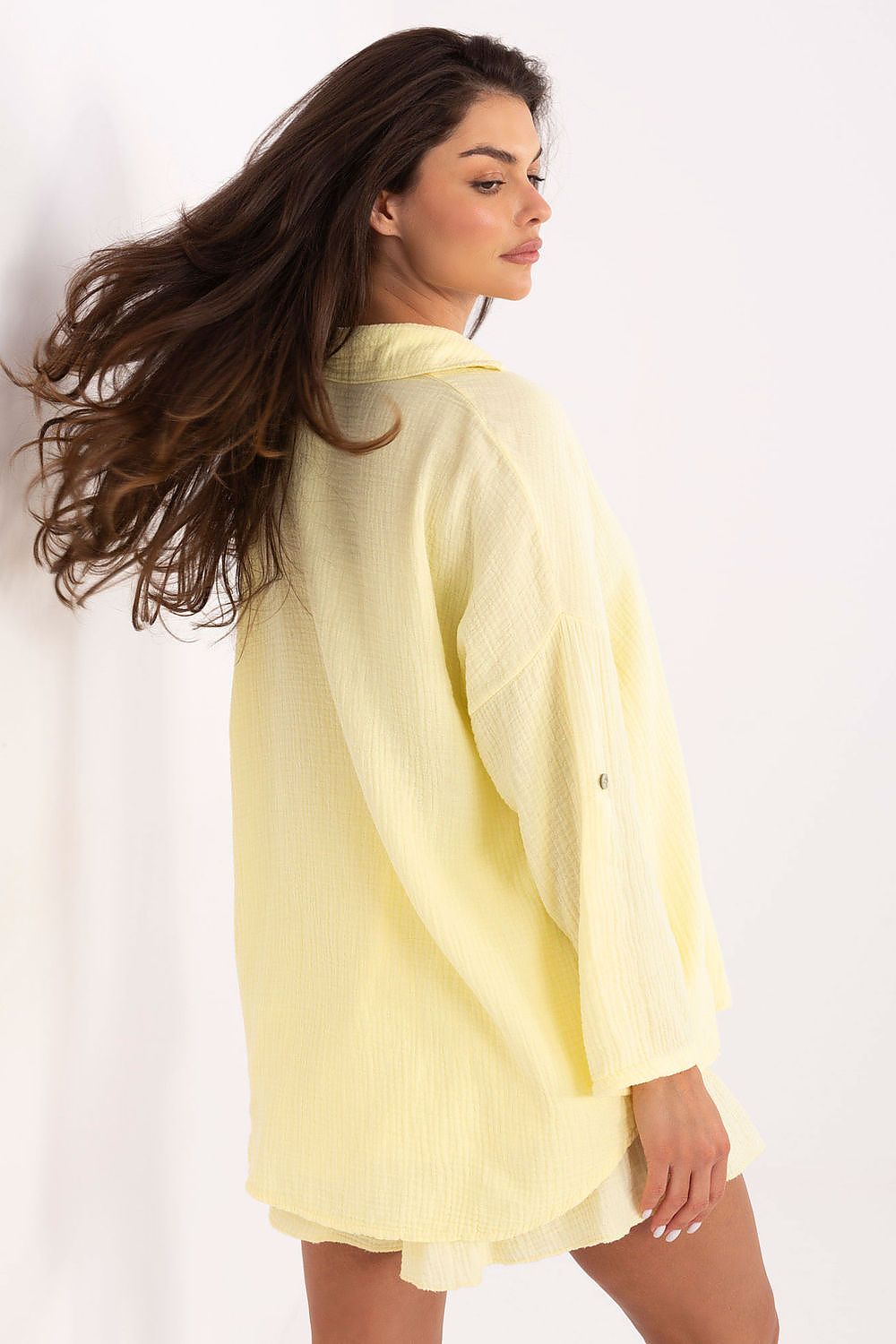 Chemise manche longue model 215498 Italy Moda