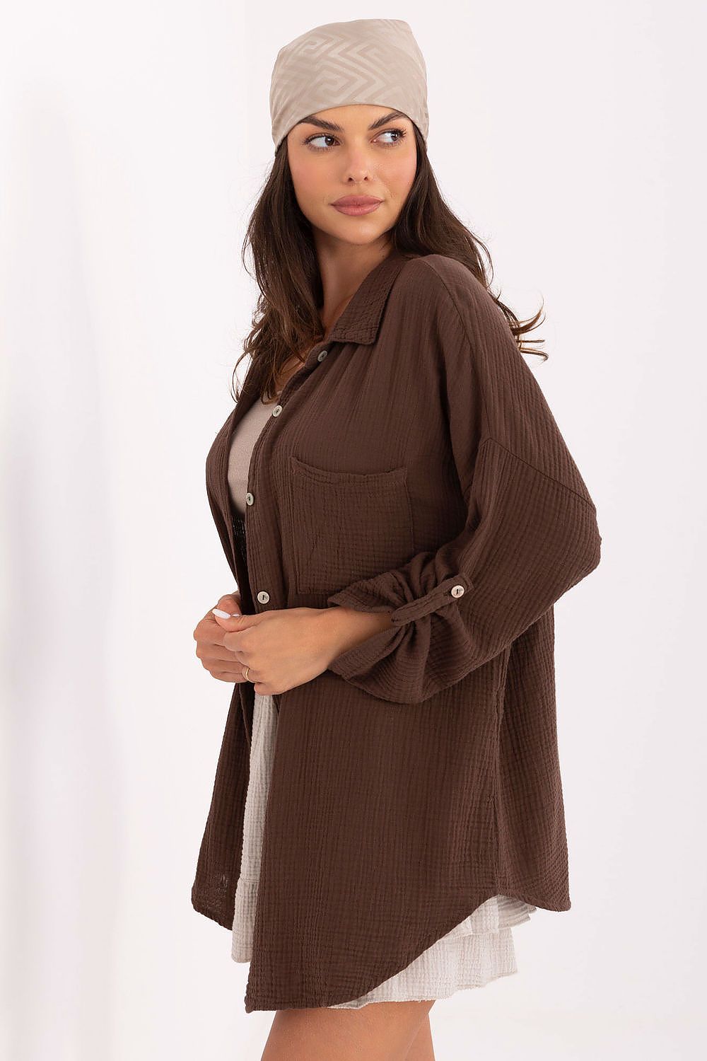 Chemise manche longue model 215499 Italy Moda