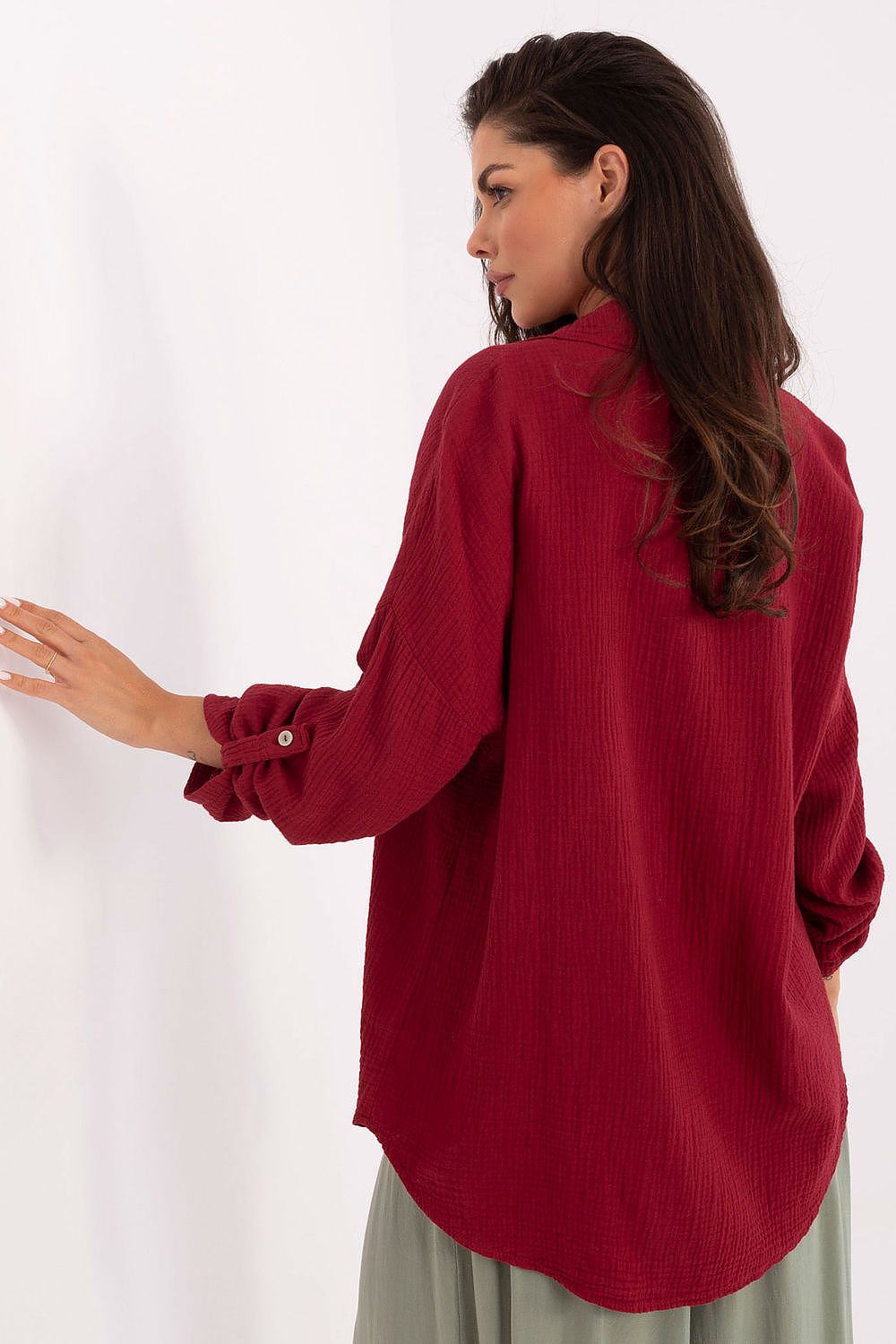 Chemise manche longue model 215559 Italy Moda