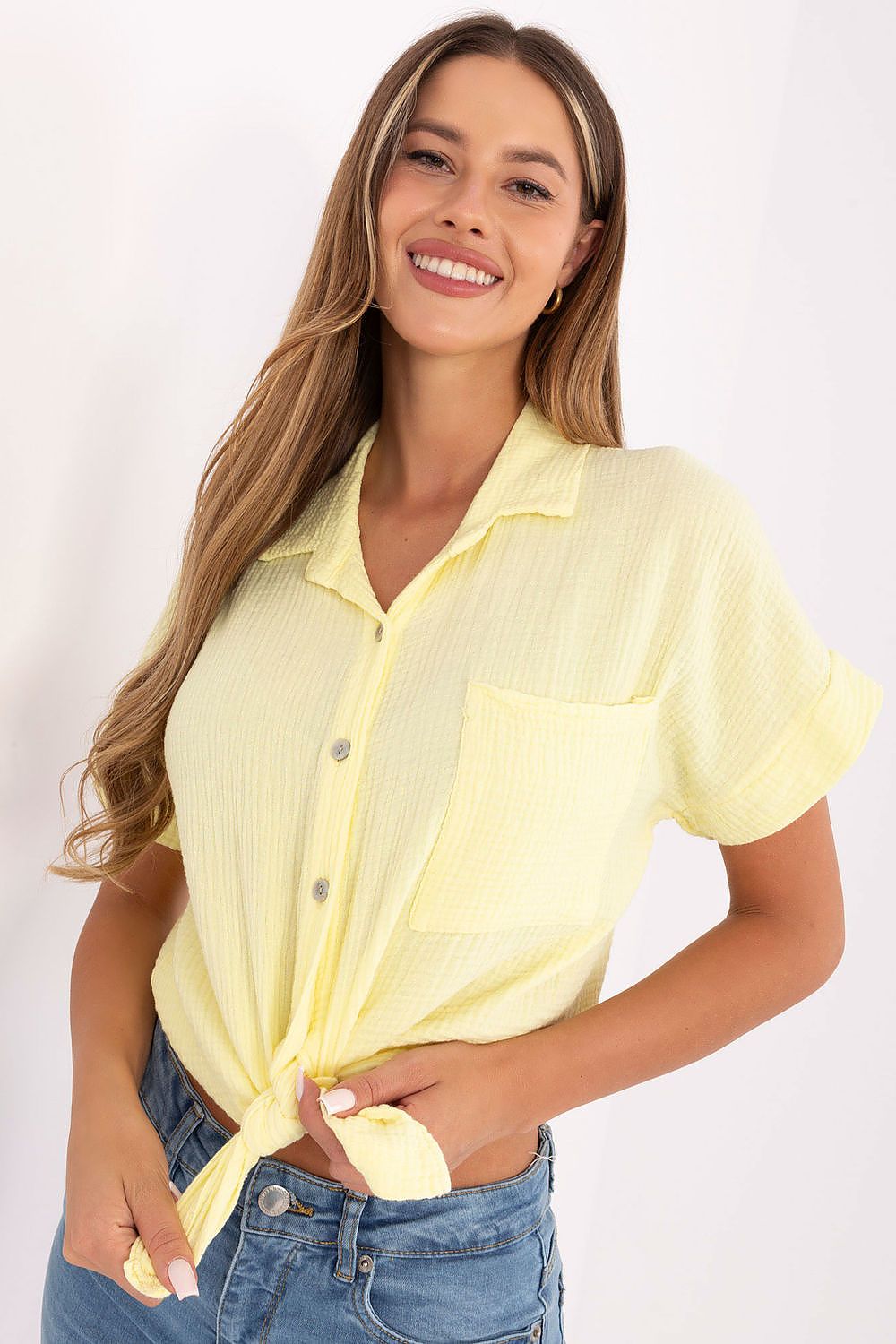 Chemise manche courte model 215929 Italy Moda