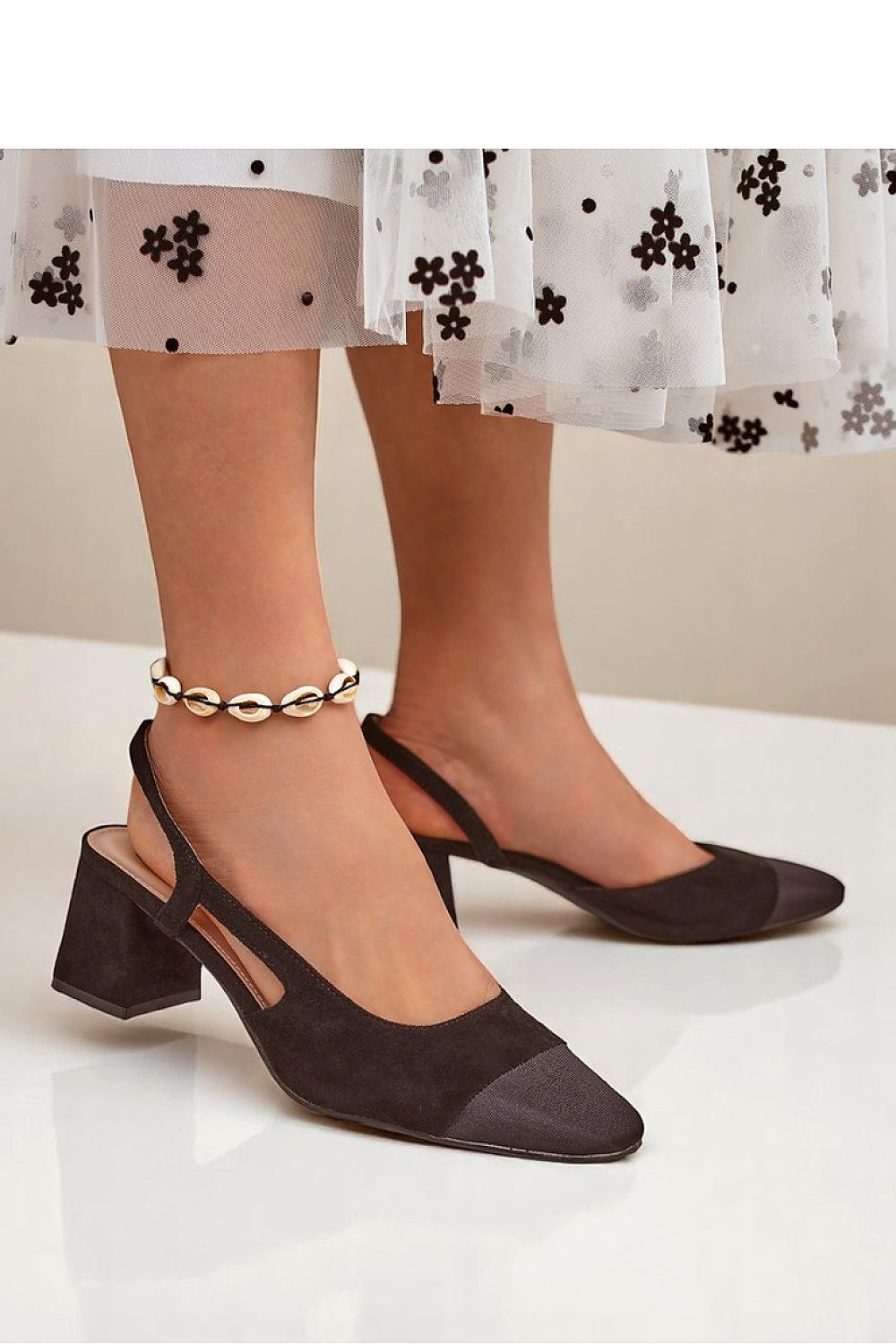 Escarpins talon large model 216266 PRIMO