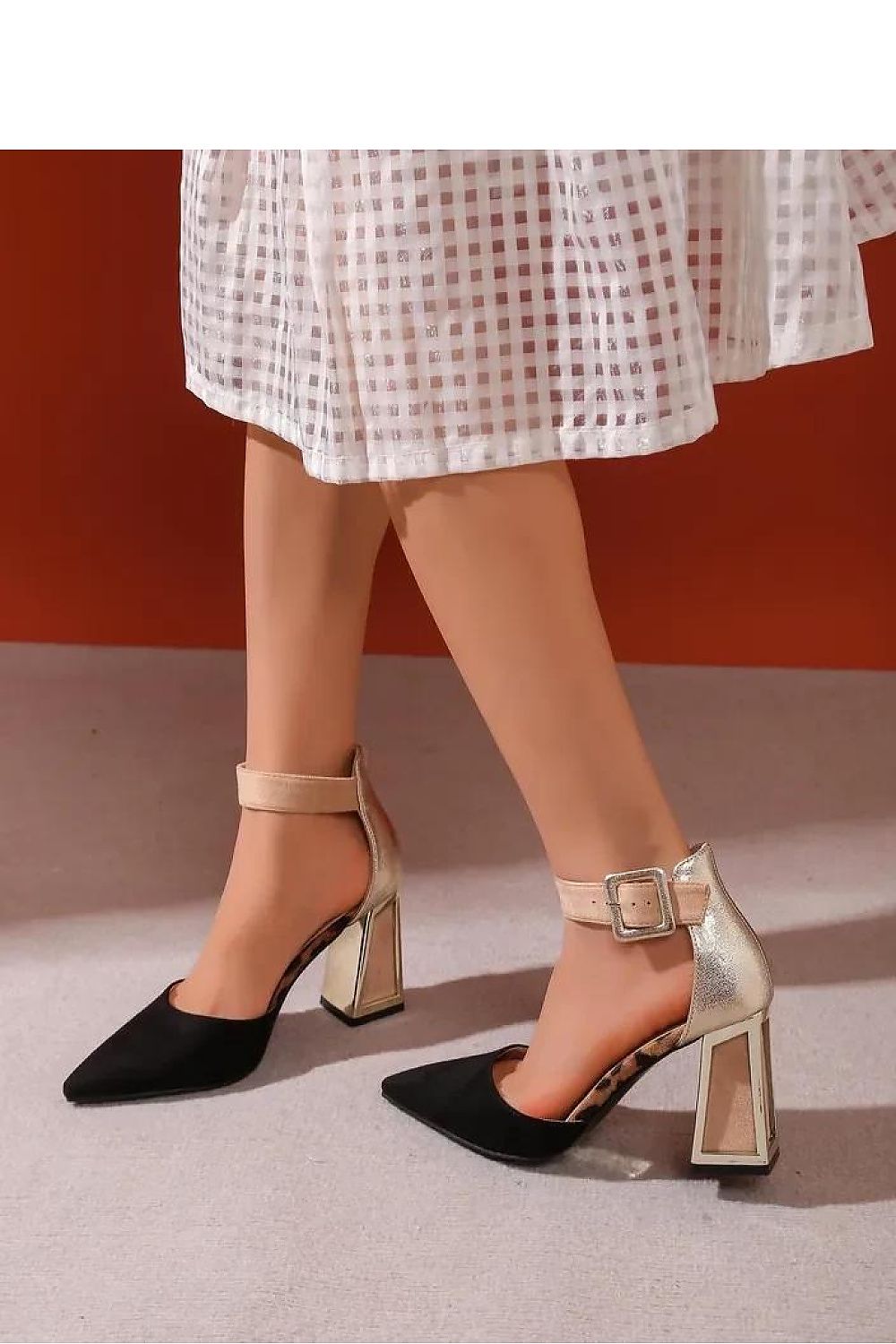 Escarpins talon large model 216288 PRIMO