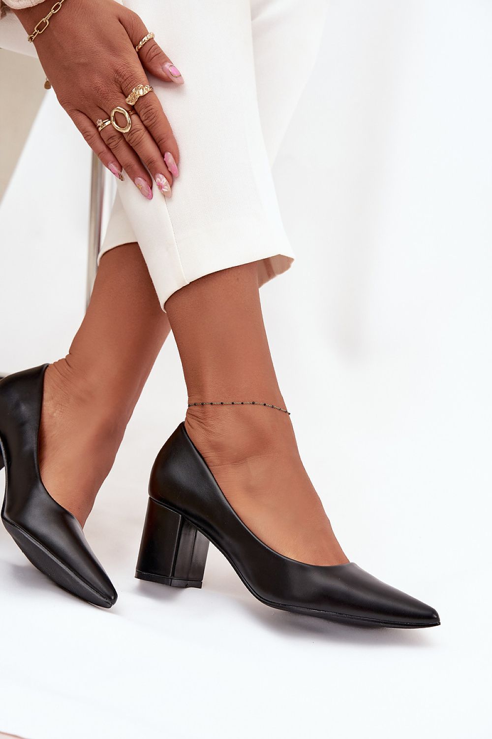 Escarpins talon large model 218680 Step in style