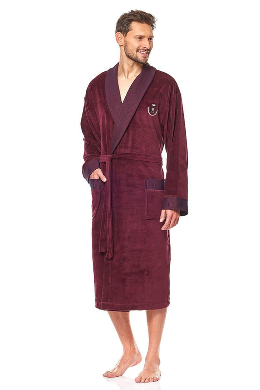 Men's bathrobe model 147703 L&L collection