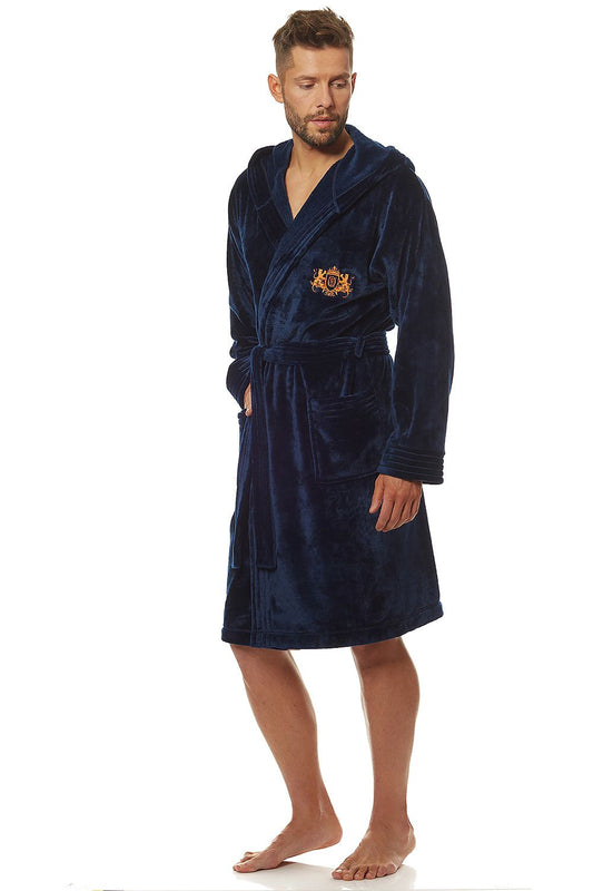 Men's bathrobe model 172790 L&L collection