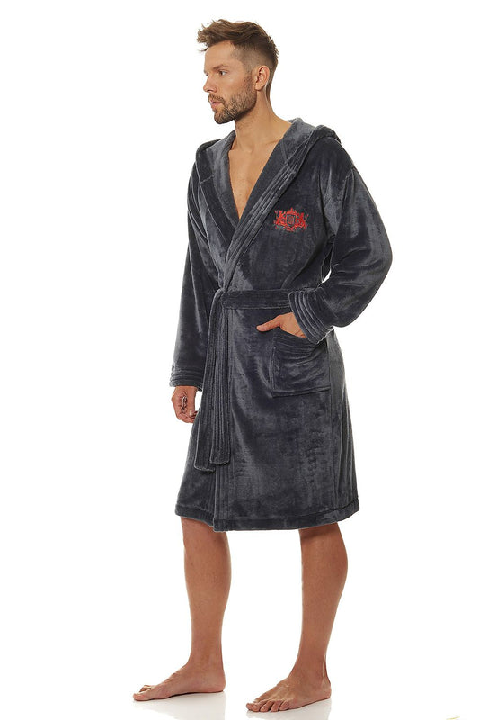 Men's bathrobe model 172791 L&L collection