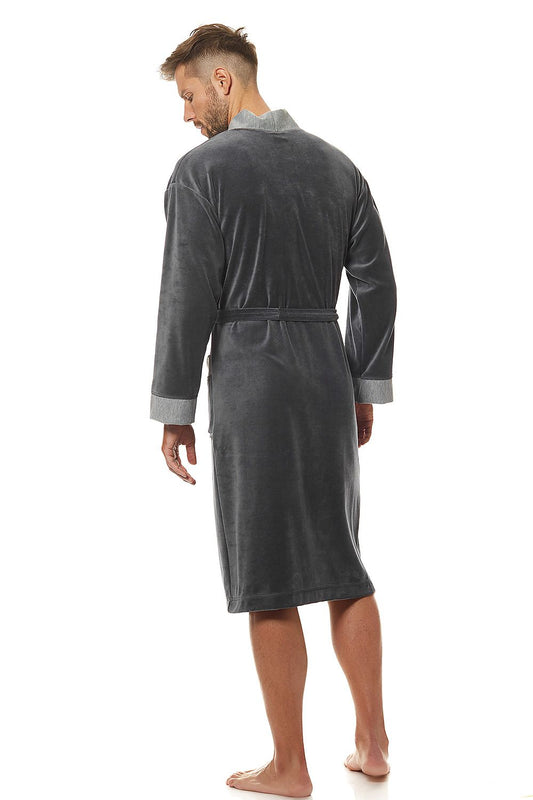 Men's bathrobe model 172793 L&L collection