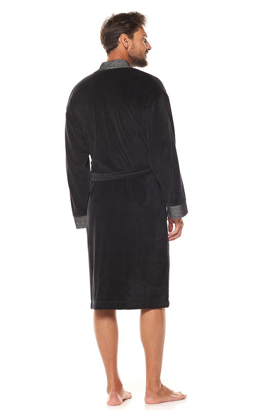 Men's bathrobe model 172794 L&L collection