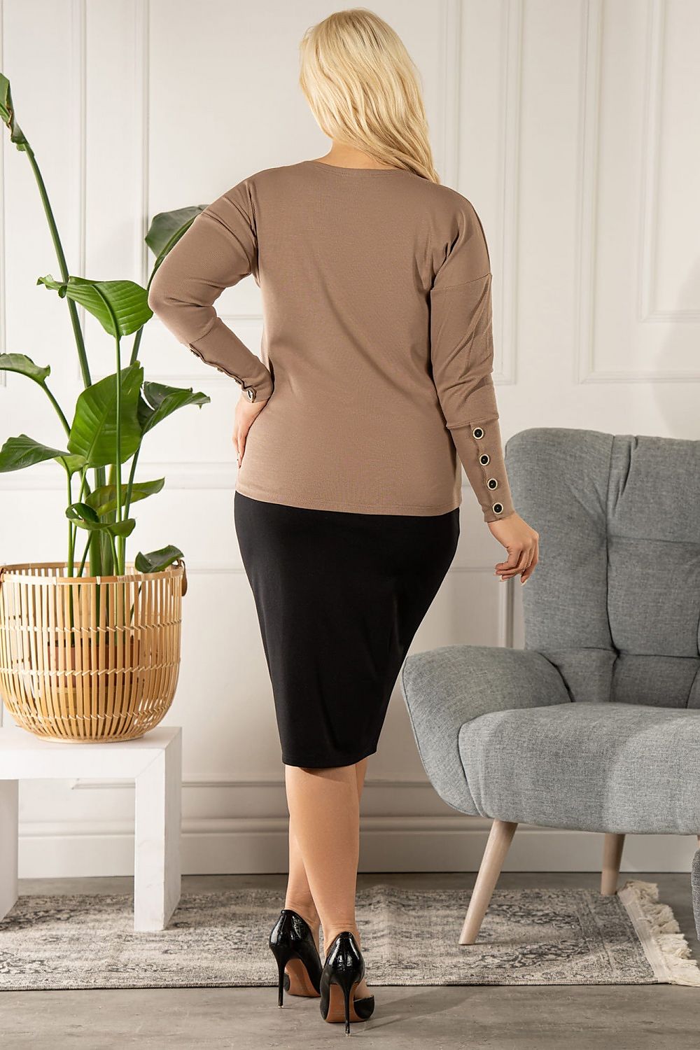 Chemisier grande taille model 175242 Karko