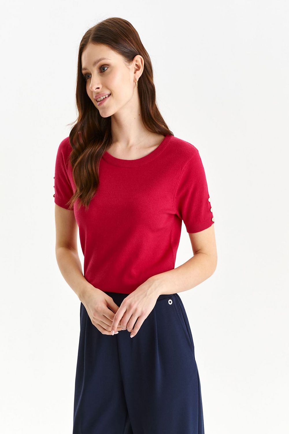Short-sleeved sweater model 175915 Top Secret