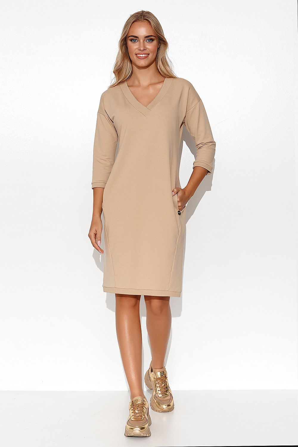 Robe de jour model 176198 Makadamia