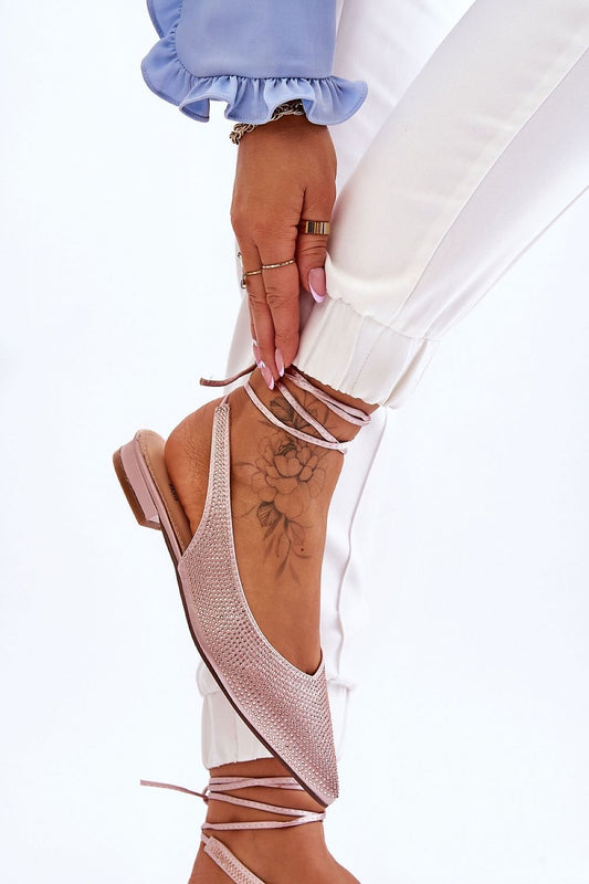 Lace-up ballerinas model 178023 Step in style