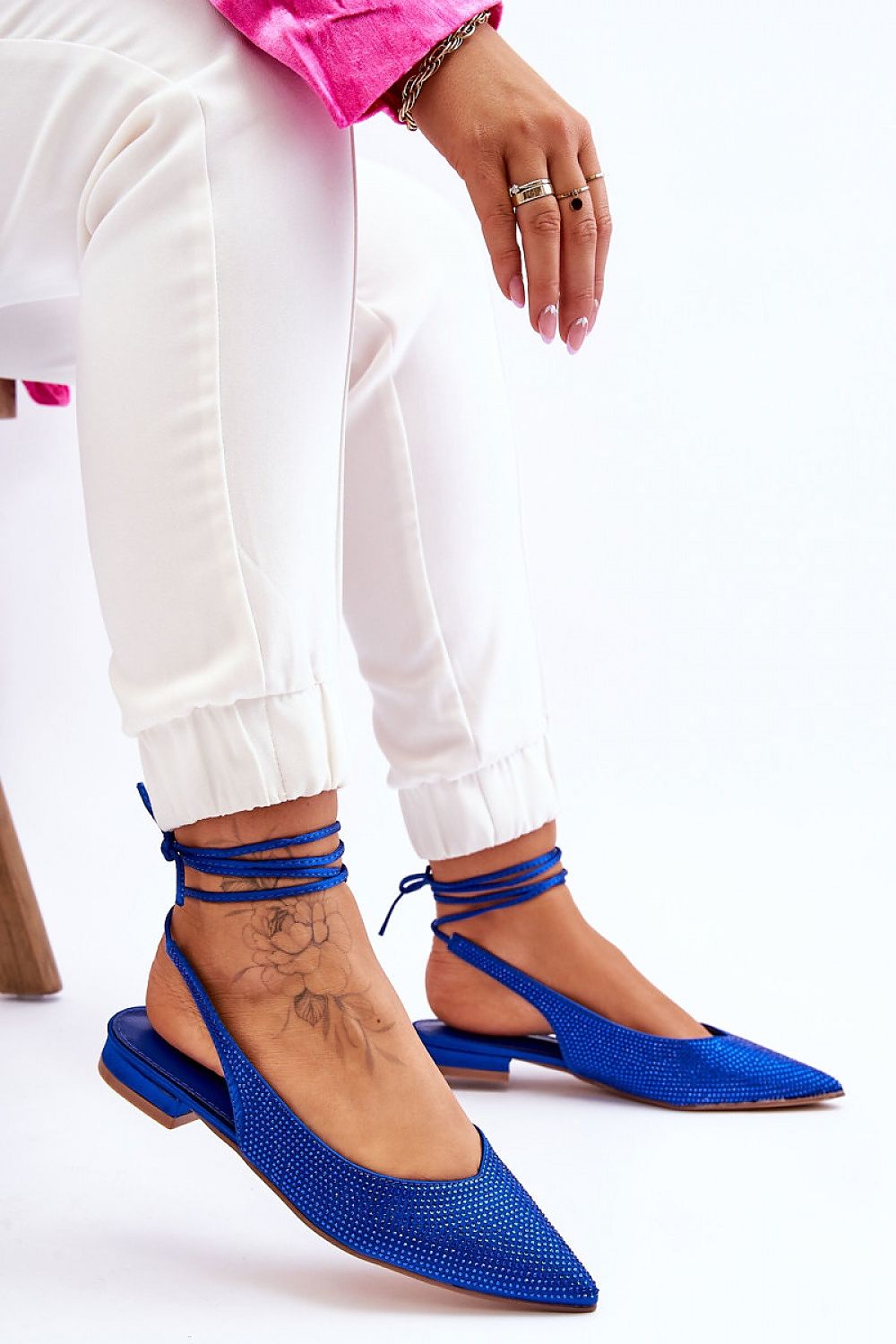 Lace-up ballerinas model 178023 Step in style