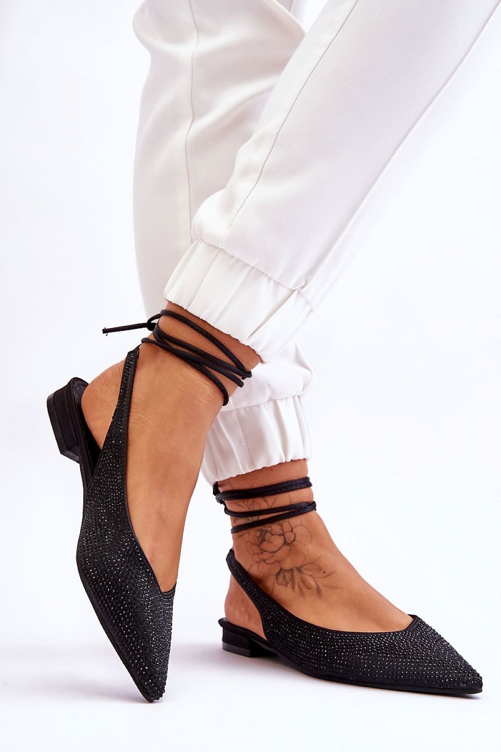 Lace-up ballerinas model 178023 Step in style