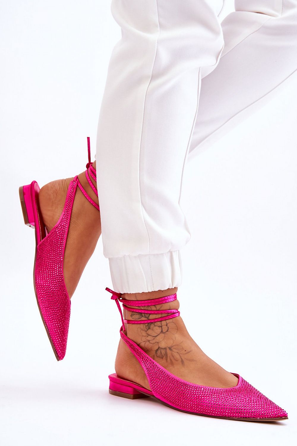 Lace-up ballerinas model 178023 Step in style