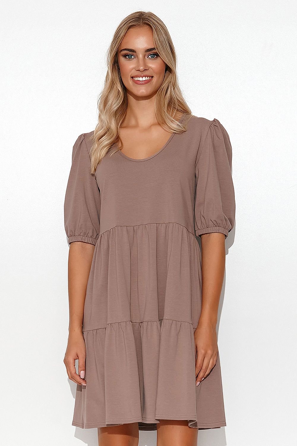 Robe de jour model 179203 Makadamia