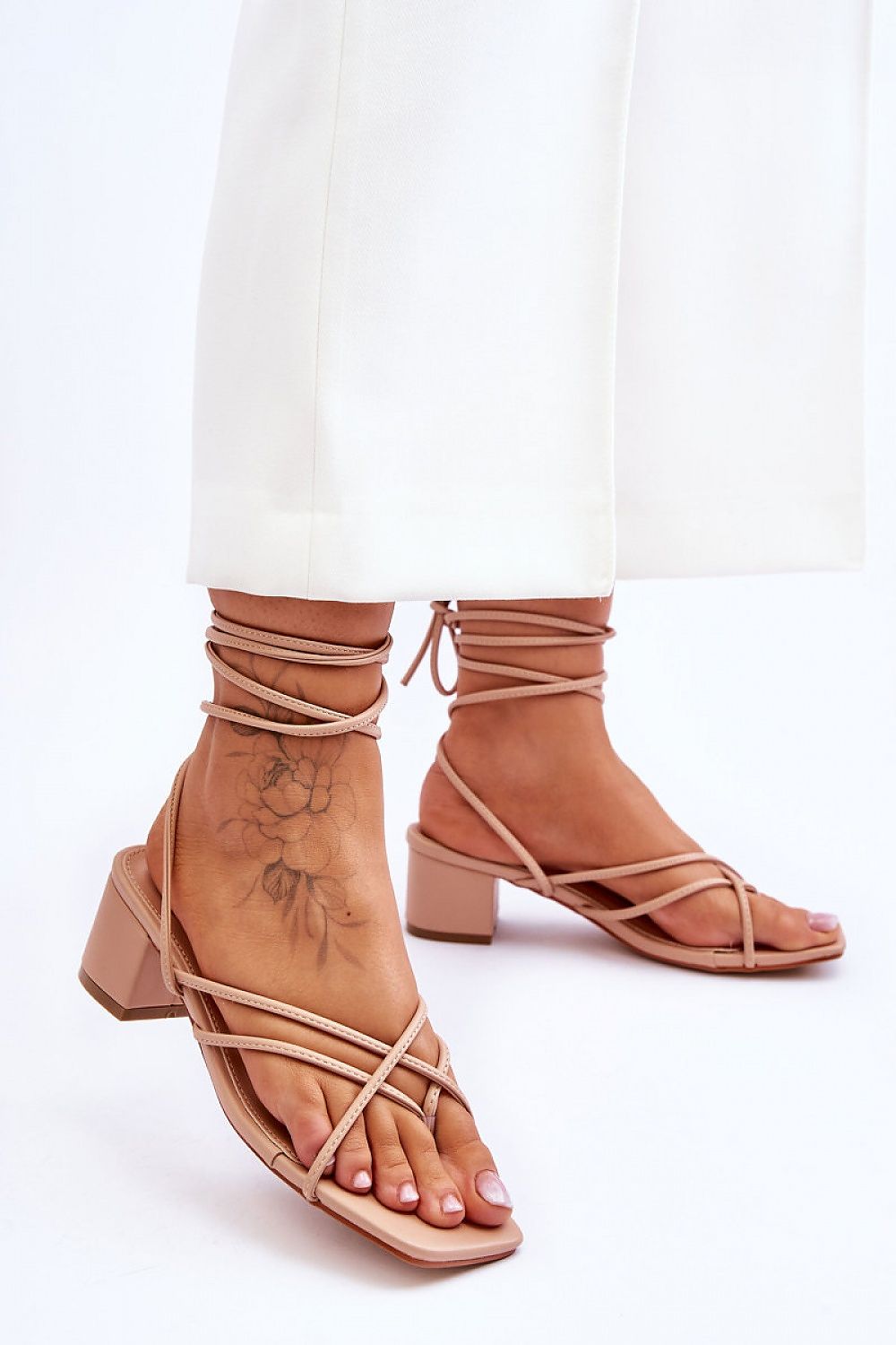 Lace-up sandals model 180122 Step in style