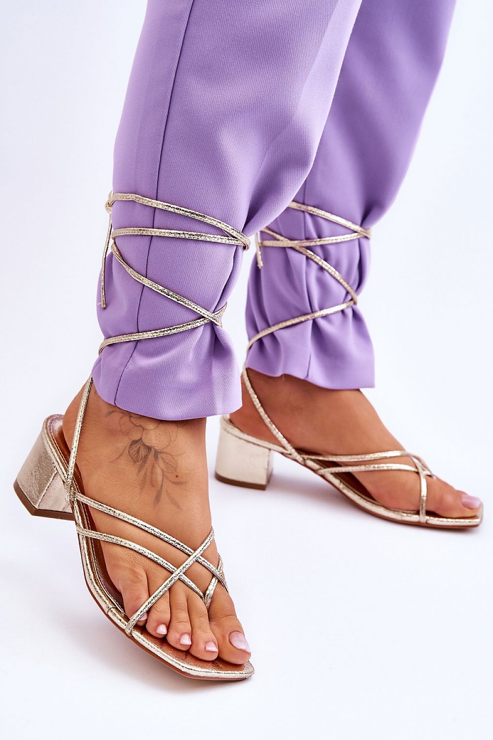 Lace-up sandals model 180122 Step in style
