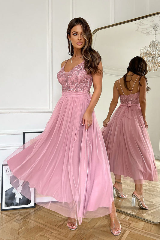 Bicotone evening dress