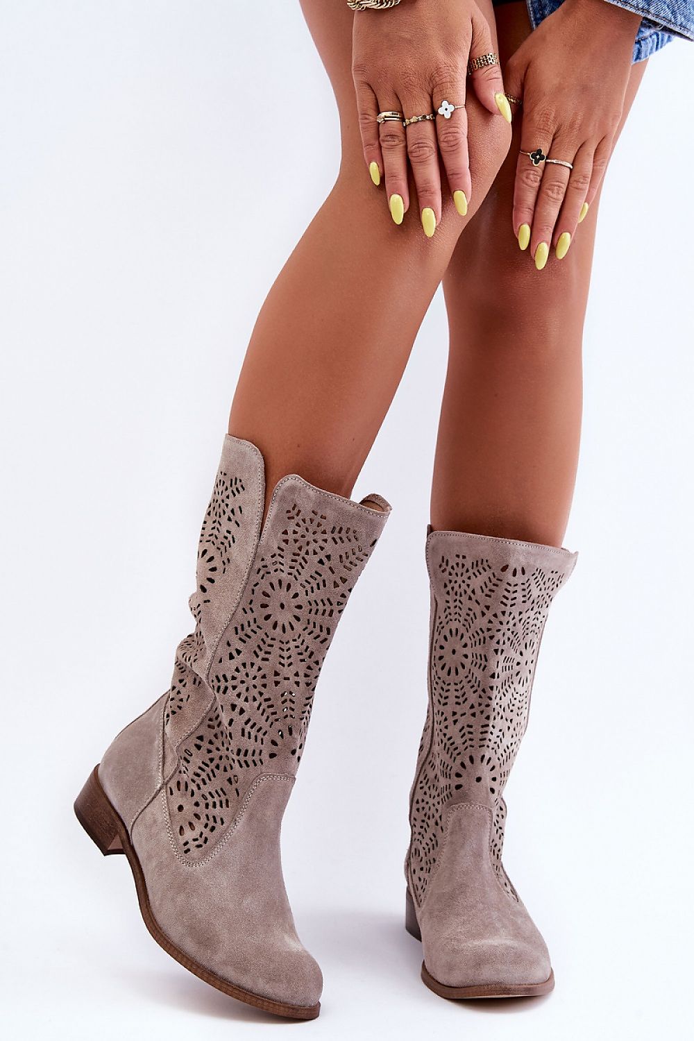 Openwork boots model 184037 Step in style