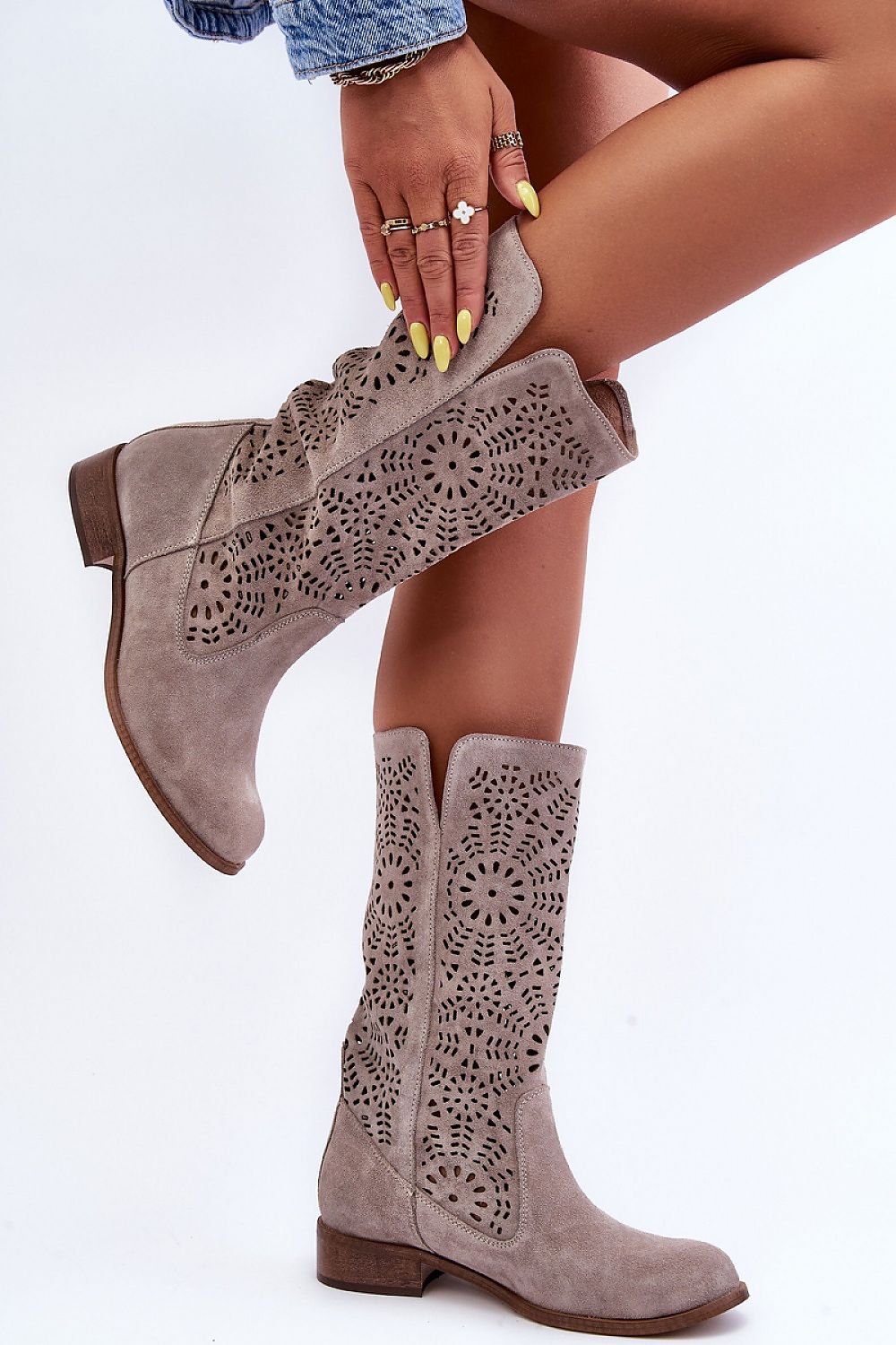 Openwork boots model 184037 Step in style