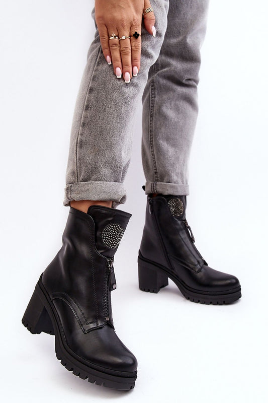 Step in style heeled boots