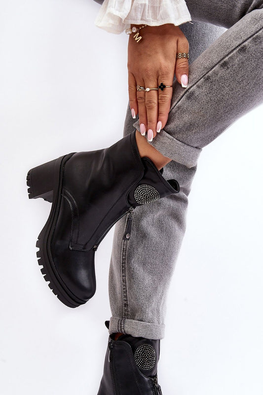 Step in style heeled boots