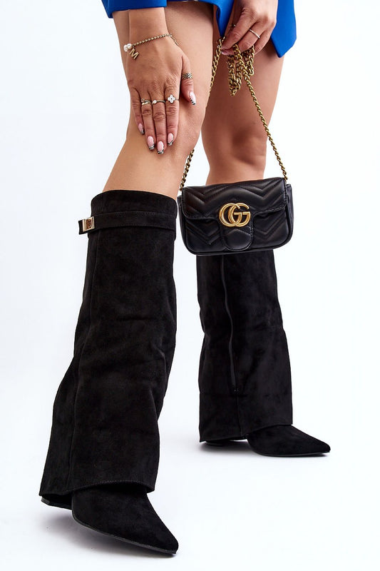 Step in style heeled boots